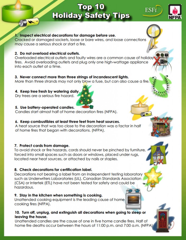 Top Ten Holiday Safety Tips 1071